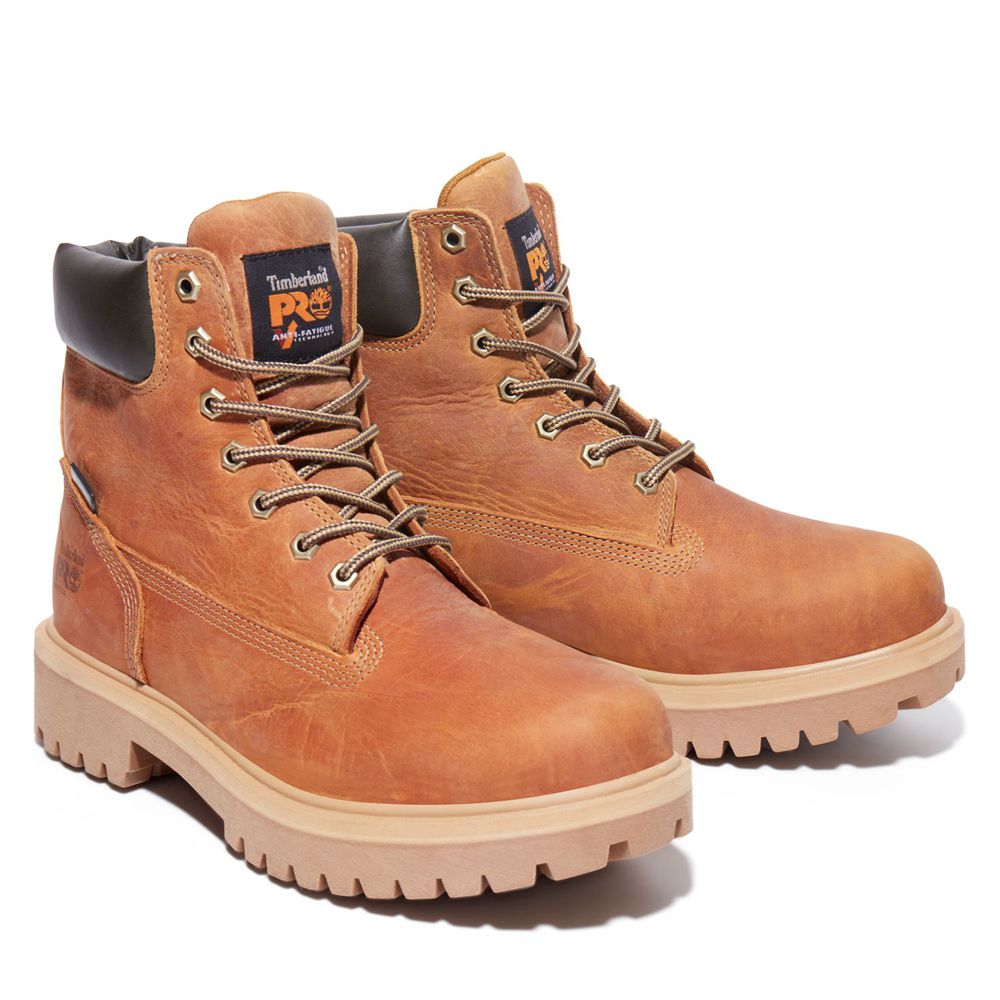 Botas Pro Timberland Hombre Pro Direct Attach Waterproof Soft Toe Marrones - Chile XHS-537219